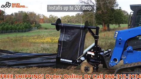 skid steer silt fence installers|blue diamond silt fence installer.